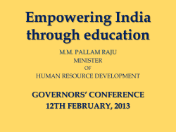 Empowering India through education