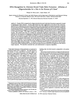 DNA Recognition by Alternate Strand Triple