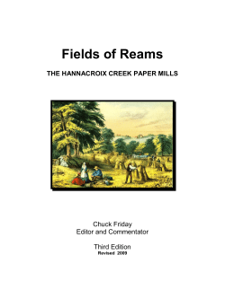 Fields of Reams - Ravena Coeymans Historical Society