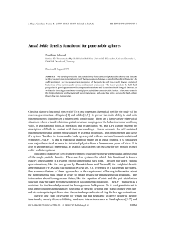 An ab initio density functional for penetrable spheres