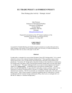 eu trade policy as foreign policy