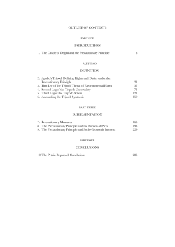 OUTLINE OF CONTENTS INTRODUCTION 1. The Oracle of Delphi