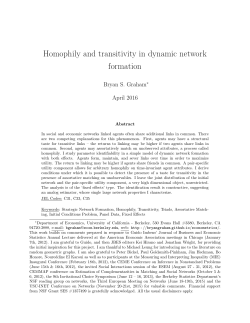 Homophily and transitivity in dynamic network formation