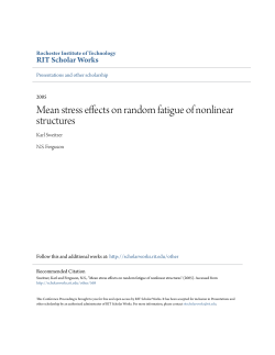 Mean stress effects on random fatigue of nonlinear structures