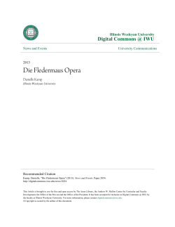 Die Fledermaus Opera - Digital Commons @ IWU