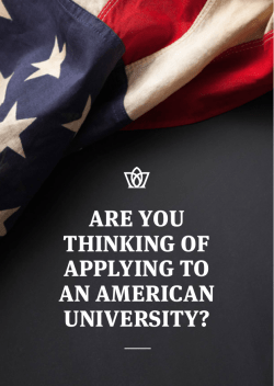 are you thinking of applying to an american