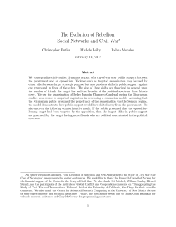 The Evolution of Rebellion: Social Networks and Civil War