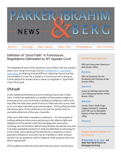 Definition of &ldquo;Good Faith&rdquo; in Foreclosure Negotiations