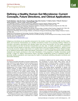 Defining a Healthy Human Gut Microbiome: Current Concepts