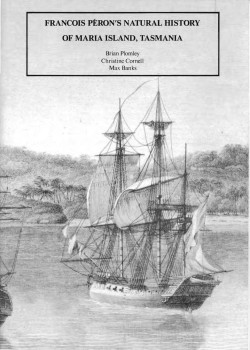 francois peron`s natural history of maria island, tasmania