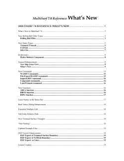 MultiSurf 7.0 Reference: What`s New