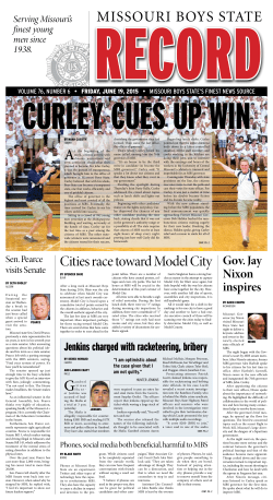 Friday`s Edition - Missouri Boys State