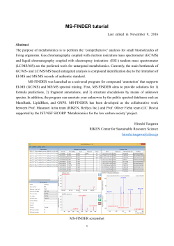 MS-FINDER tutorial
