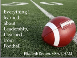 Everything I learned about Leadership, I learned from