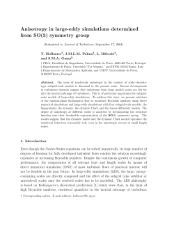 Anisotropy in large-eddy simulations determined from SO(3