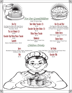 Childrens Menu