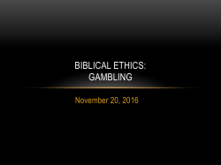 gambling - Southside Church