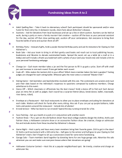 Fundraising Ideas from A to Z