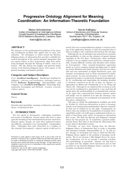 Progressive Ontology Alignment for Meaning Coordination: An