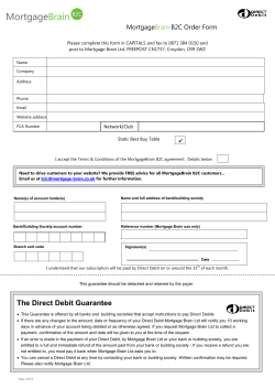 Static Best Buy Table Order form and Contract