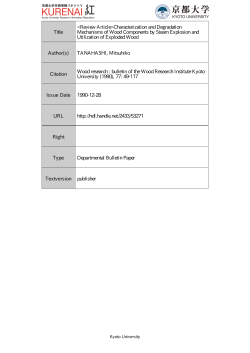Characterization and Degradation Mechanisms of Wood