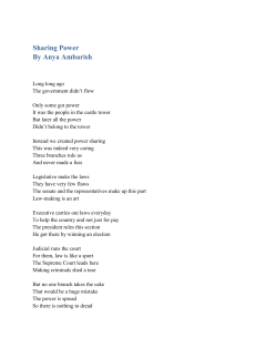 Sharing Power By Anya Ambarish