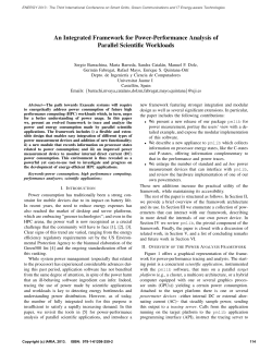 An Integrated Framework for Power-Performance