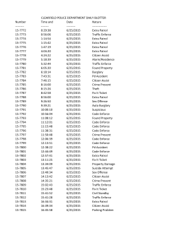 15-7772 0:29:38 6/25/2015 Extra Patrol 15-7773 0