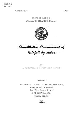 Quantitative measurement of rainfall by radar.