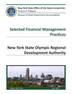 Selected Financial Management Practices