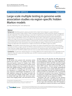 Large-scale multiple testing in genome