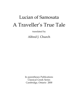 A Traveller`s True Tale