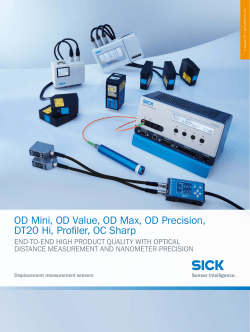 OD Mini, OD Value, OD Max, OD Precision, DT20 Hi, Profiler