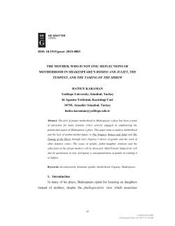 The Mother, Who Is Not One: Reflections Of Motherhood In