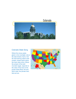 Colorado State Song - Solid Rock Virtual School