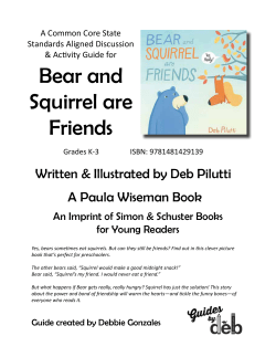 Bear and Squirrel are Friends