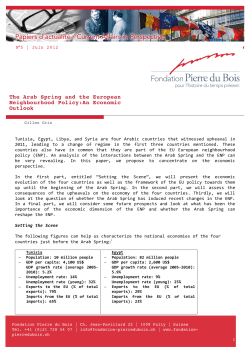 The Arab Spring and the European Neighbourhood Policy:An
