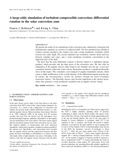 A large-eddy simulation of turbulent compressible convection