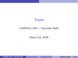 COMPSCI 230 &mdash; Discrete Math March 22, 2016