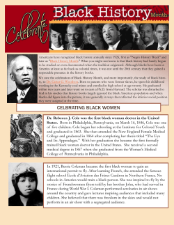 Black History Pages - NM Black History Organizing Committee
