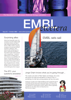 EMBL sets sail