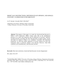 short sale constraints, differences of opinion, and closed