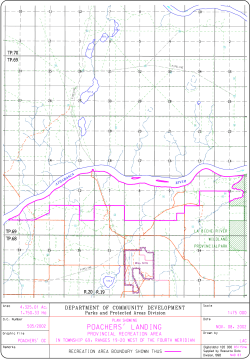 Poacher`s Landing Provincial Recreation Area
