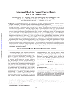 Intercaval Block in Normal Canine Hearts