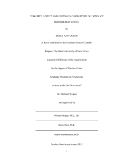 NEGATIVE AFFECT AND COPING IN - RUcore