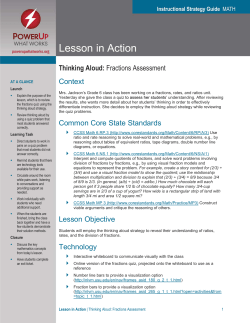 Lesson in Action - PowerUp WHAT WORKS