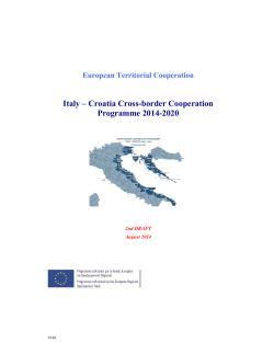 Italy &ndash; Croatia Cross-border Cooperation Programme 2014-2020