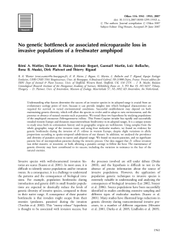 No genetic bottleneck or associated microparasite loss in invasive