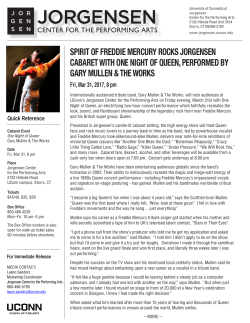 SPIRIT OF FREDDIE MERCURY ROCKS JORGENSEN CABARET