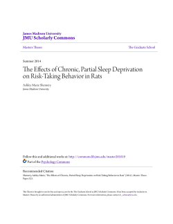 The Effects of Chronic, Partial Sleep Deprivation on Risk